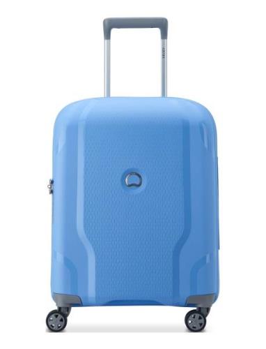 Clavel 55 Cm Slim Cabin Trolley Case Bags Suitcases Blue DELSEY PARIS