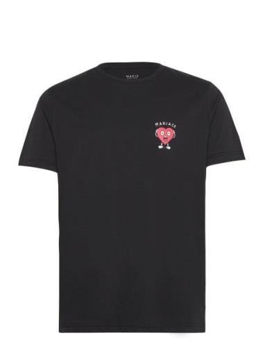 Panic T-Shirt Tops T-Kortærmet Skjorte Black Makia