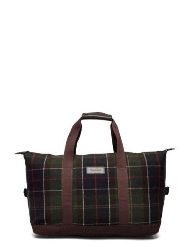 Barbour Cree Tartan Holdall Bags Weekend & Gym Bags Khaki Green Barbou...