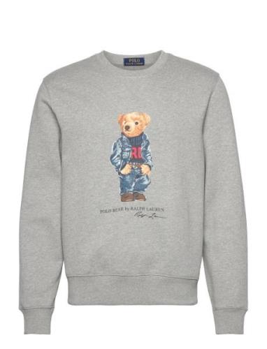 Polo Bear Fleece Sweatshirt Tops Sweatshirts & Hoodies Sweatshirts Gre...