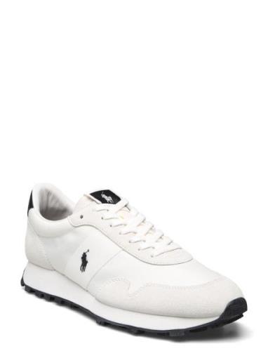 Prl Trail 100 Suede & Oxford Sneaker Low-top Sneakers White Polo Ralph...