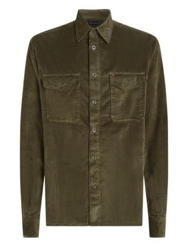 Corduroy Overshirt Tops Overshirts Green Tommy Hilfiger