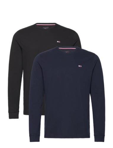 Tjm Reg 2 Pack Ls Tee Tops T-Langærmet Skjorte Multi/patterned Tommy J...