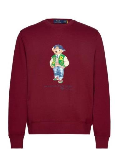 Polo Bear Fleece Sweatshirt Tops Sweatshirts & Hoodies Sweatshirts Red...