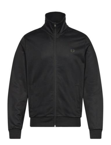 Track Jacket Tops Sweatshirts & Hoodies Sweatshirts Black Fred Perry