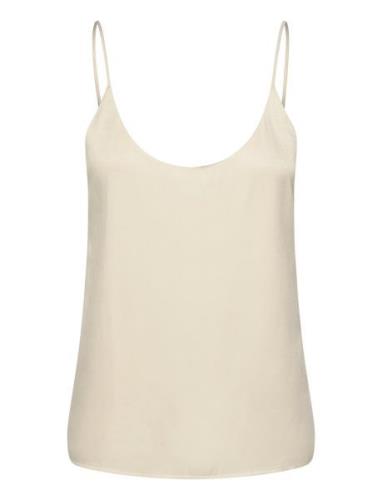 Core Jersey Woven Tank Tops T-shirts & Tops Sleeveless Cream Scotch & ...