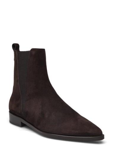 Boots Shoes Boots Ankle Boots Ankle Boots Flat Heel Brown Billi Bi