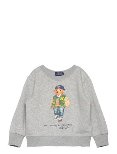 Polo Bear Fleece Sweatshirt Tops Sweatshirts & Hoodies Sweatshirts Gre...