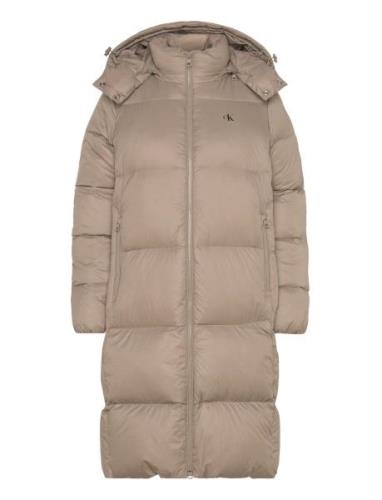 Down Long Puffer Foret Jakke Beige Calvin Klein Jeans