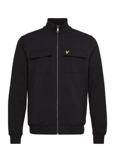 Hybrid Zip Track Jacket Tynd Jakke Black Lyle & Scott