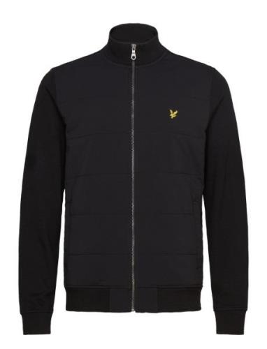 Hybrid Baffled Track Jacket Tynd Jakke Black Lyle & Scott