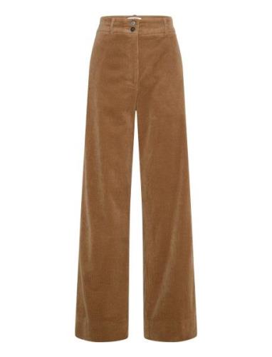 Sophiafv Bottoms Trousers Wide Leg Brown FIVEUNITS