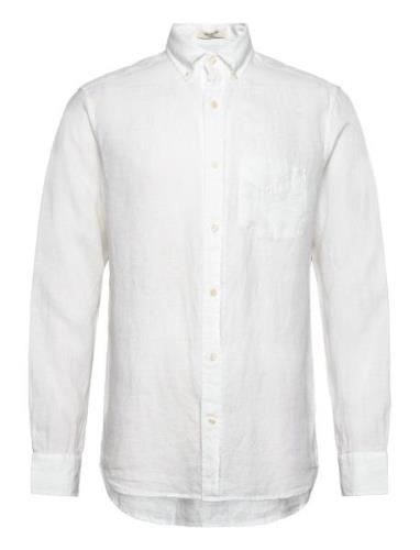 Reg Linen Shirt Tops Shirts Linen Shirts White GANT