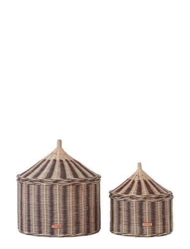 Circus Basket - Set Of 2 Home Kids Decor Storage Storage Baskets Beige...