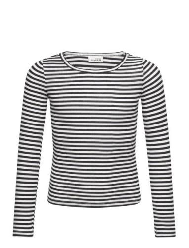 T-Shirt Long-Sleeve Tops T-shirts Long-sleeved T-Skjorte Black Sofie S...