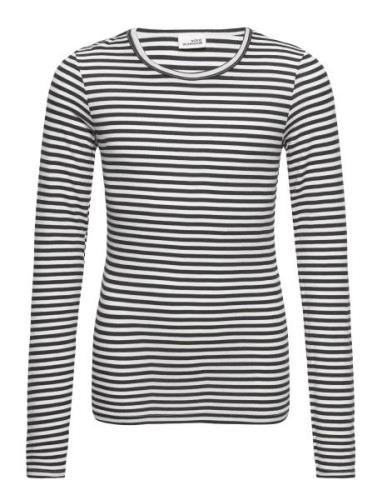 T-Shirt Long-Sleeve Tops T-shirts Long-sleeved T-Skjorte Black Sofie S...