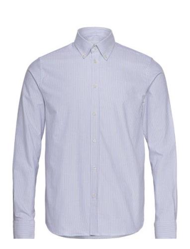 Konrad Oxford Shirt Tops Shirts Casual Blue Les Deux