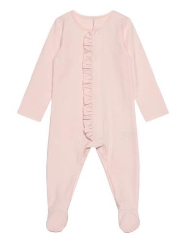 Baby Frilla Full Bodysuit Langærmet Body Pink Gugguu