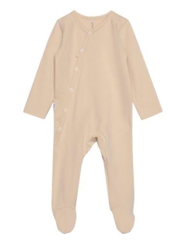 Baby Full Bodysuit Langærmet Body Beige Gugguu