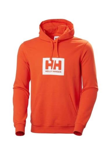 Hh Box Hoodie Sport Sweatshirts & Hoodies Hoodies Orange Helly Hansen