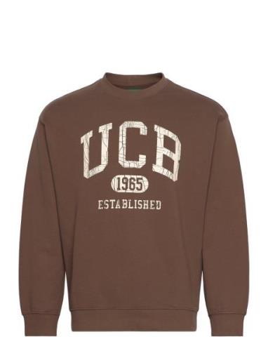 Sweater L/S Tops Sweatshirts & Hoodies Sweatshirts Brown United Colors...