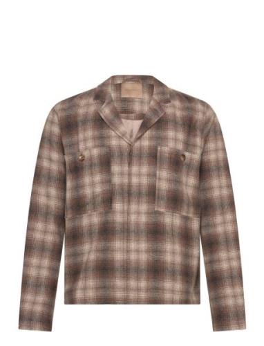 Cosimo Japanese Wool Check Uldjakke Jakke Brown Rue De Tokyo