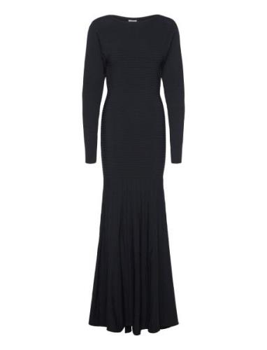 Veleda Knitted Dress Maxikjole Festkjole Black Twist & Tango