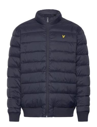 Funnel Neck Wadded Jacket Foret Jakke Navy Lyle & Scott