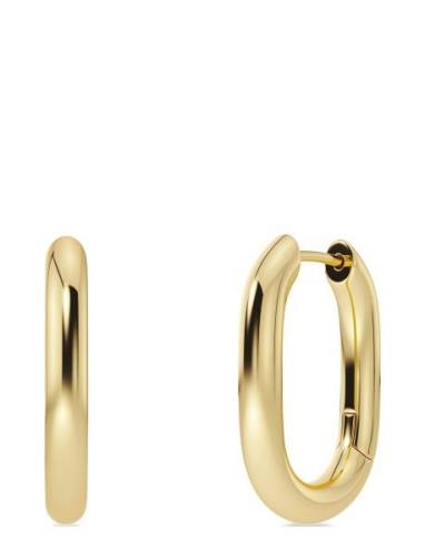 Modernist Hoops L Accessories Jewellery Earrings Hoops Gold Edblad