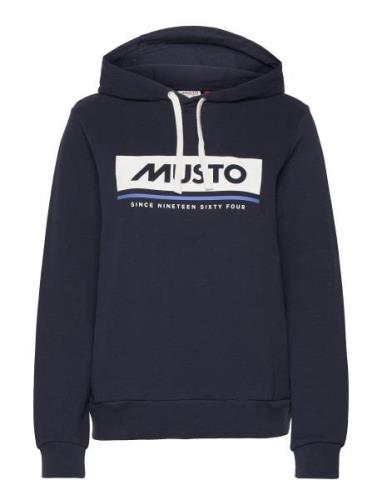 W Musto Hoodie 2.0 Tops Sweatshirts & Hoodies Hoodies Blue Musto