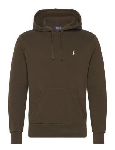 Loopback Fleece Hoodie Tops Sweatshirts & Hoodies Hoodies Brown Polo R...