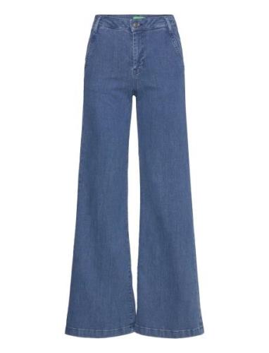 Trousers Bottoms Jeans Flares Blue United Colors Of Benetton