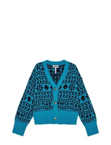 Gilly Tops Knitwear Cardigans Blue Molo