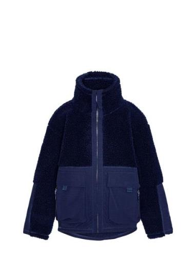 Utha Outerwear Fleece Outerwear Fleece Jackets Navy Molo