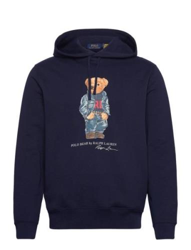 Polo Bear Fleece Hoodie Tops Sweatshirts & Hoodies Hoodies Navy Polo R...