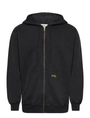 Patch Zip Hood Tops Sweatshirts & Hoodies Hoodies Black Stan Ray