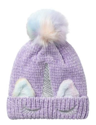 Nmfmetea Knit Beanie1 Accessories Headwear Hats Beanie Purple Name It