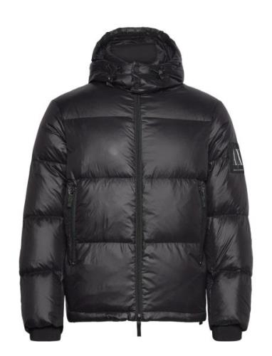 Down Jacket Uldfrakke Frakke Black Armani Exchange