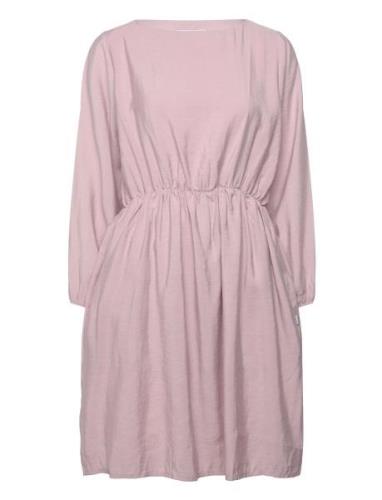 Lotus Dress Knælang Kjole Pink Makia