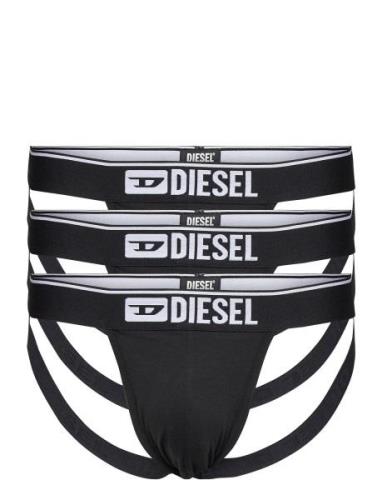 Umbr-Jockythreepack Jockstrap Underbukser Y-front Briefs Black Diesel