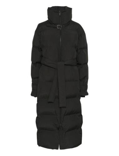 Pinaragz Long Puffer Foret Jakke Black Gestuz