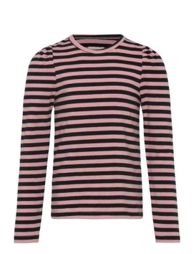 T-Shirt Ls Tops T-shirts Long-sleeved T-Skjorte Pink Creamie