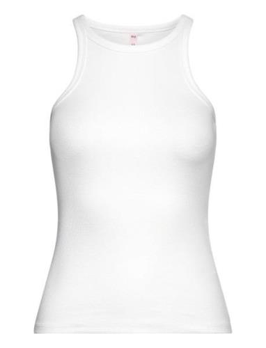 Singlet Tank Top Cotton Tops T-shirts & Tops Sleeveless White Hunkemöl...