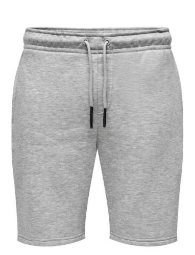 Onsceres Life Sweat Shorts Bottoms Shorts Sweat Shorts Grey ONLY & SON...