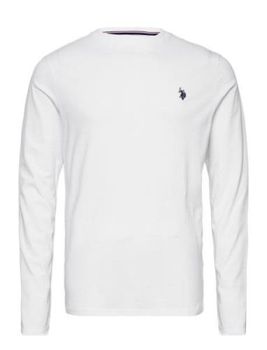 Uspa T-Shirt Ls Brolin Men Tops T-Langærmet Skjorte White U.S. Polo As...