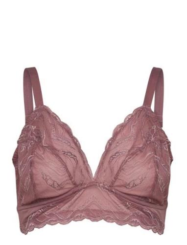 Unlined Triangle Lingerie Bras & Tops Soft Bras Non Wired Bras Pink Ca...