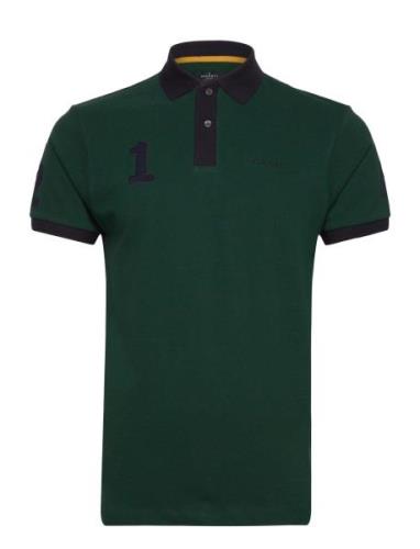 Heritage 1234 Polo Tops Polos Short-sleeved Green Hackett London