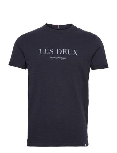 Amalfi T-Shirt Tops T-Kortærmet Skjorte Navy Les Deux