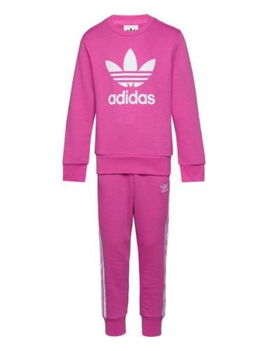 Trefoil Crew Se Sets Sweatsuits Pink Adidas Originals