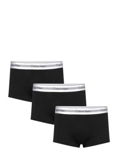 Low Rise Trunk 3Pk Boxershorts Black Calvin Klein